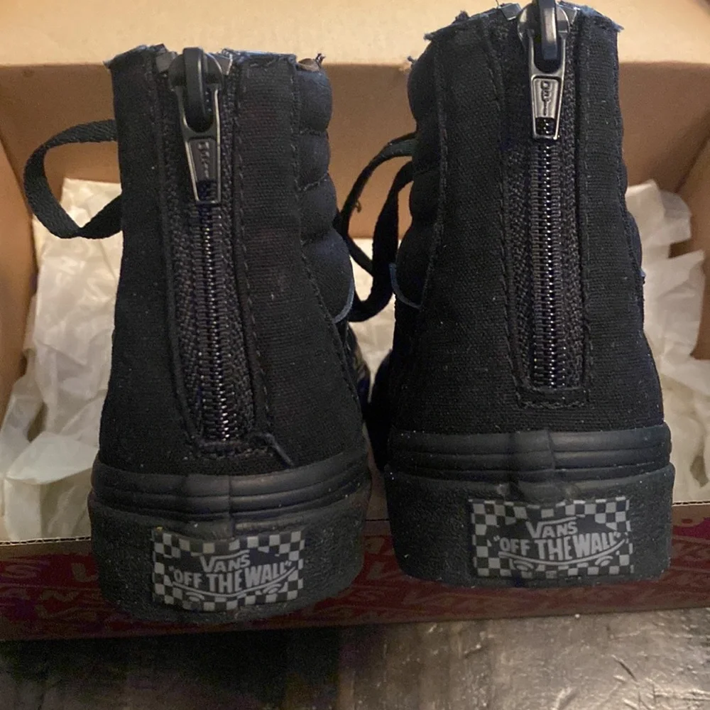 VANS SK8-Hi Zip black canvas size 12.5_6